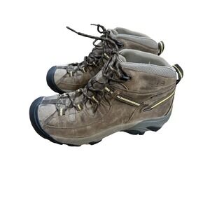 KEEN Waterproof Mid Hiking Boots Men's Size 9.5 Brown Outdoor Trekking